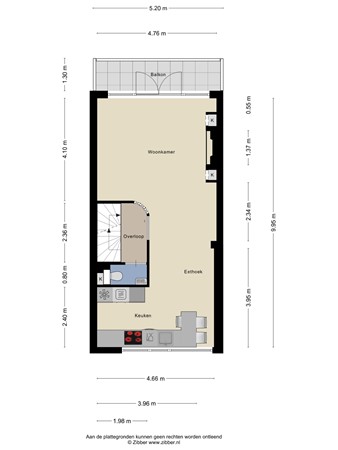 Floorplan - Ribesstraat 17, 2651 TE Berkel en Rodenrijs